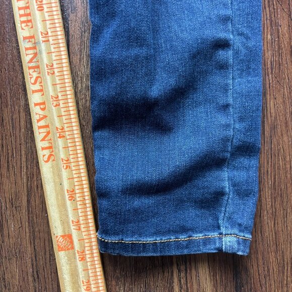 Judy Blue Skinny Jeans Buffalo Plaid Patch Distressed Medium Wash Size 7/28 - Picture 9 of 11